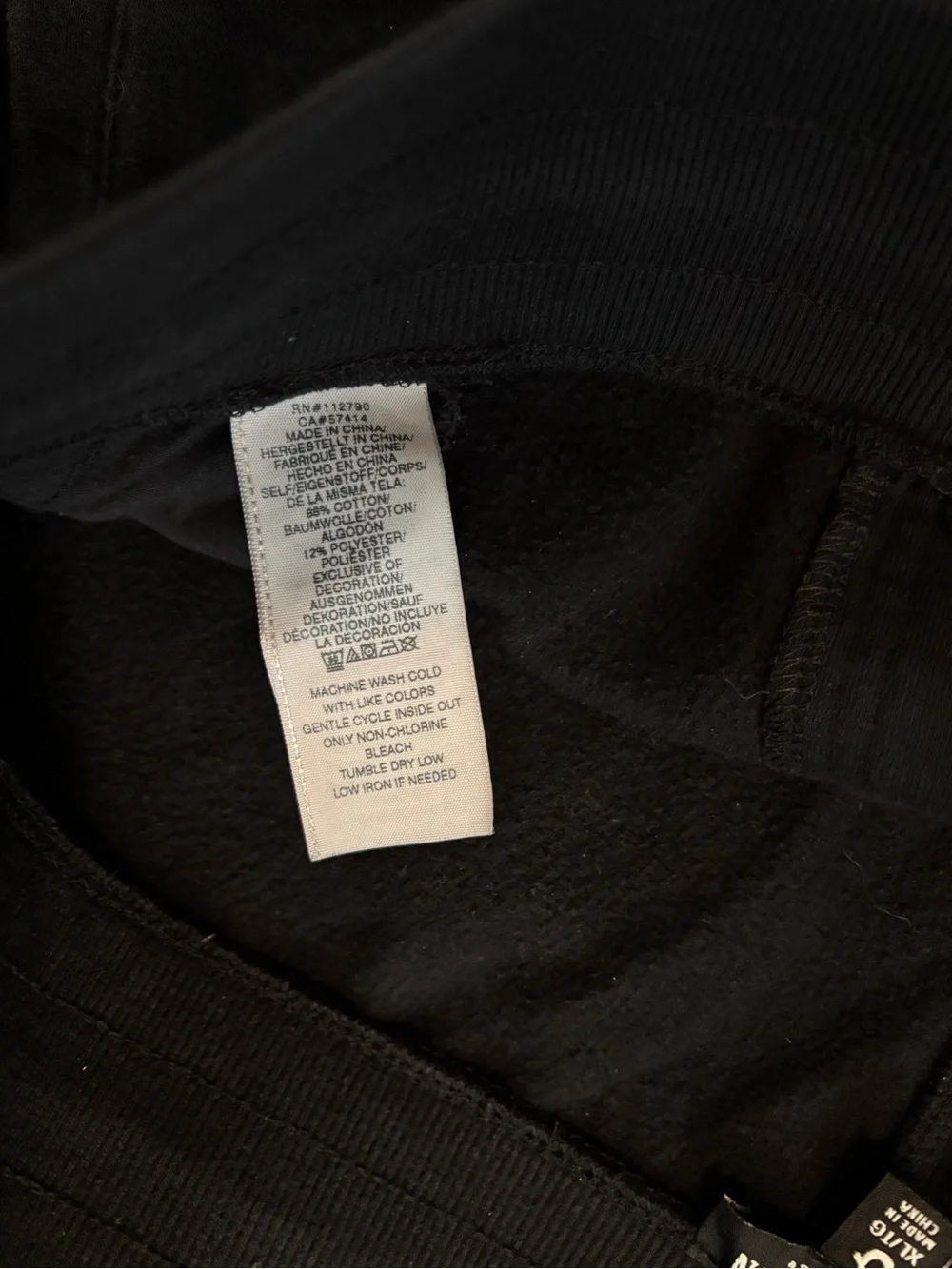 True Religion Shorts Mens Extra Large Black Sweat Fleece Logo Elastic Waist